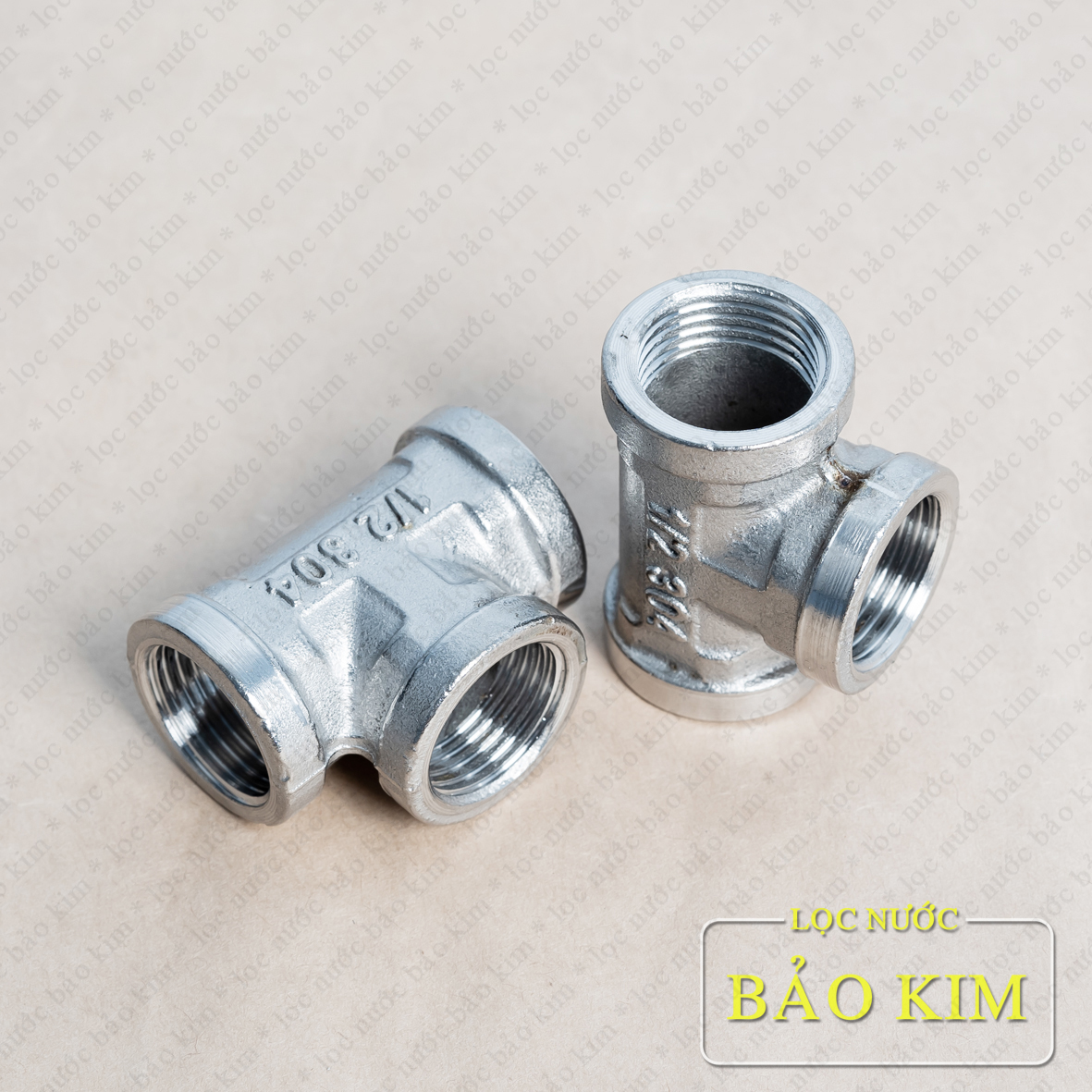 [HCM]Bộ 2 tê ren trong inox Ø 21 (1/2-304)