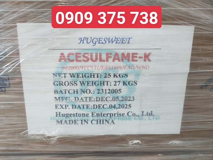 Đường Acesulfame - k ( ACK) ( Độ ngọt gấp 200 lần đường cát )