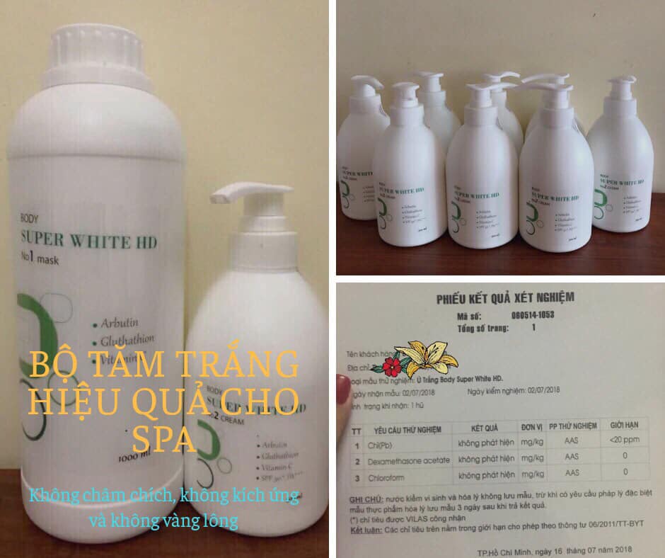 Bộ tắm trắng super white HD