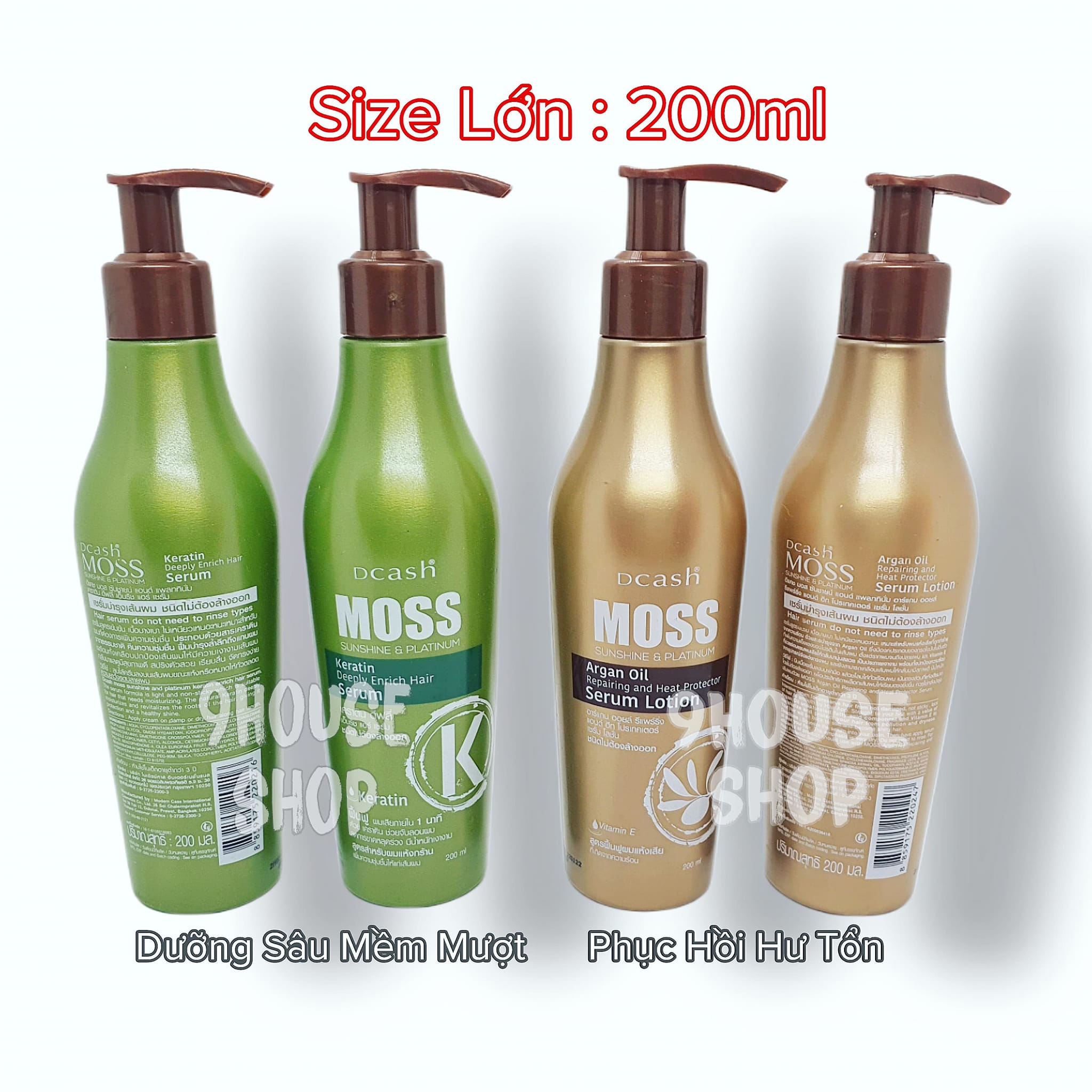 01 serum dưỡng tóc moss sunshine & platinum thái lan 200ml