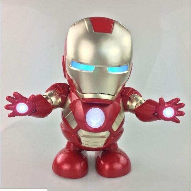 Đồ Chơi Robot Iron Man Nhảy Múa Có Đèn