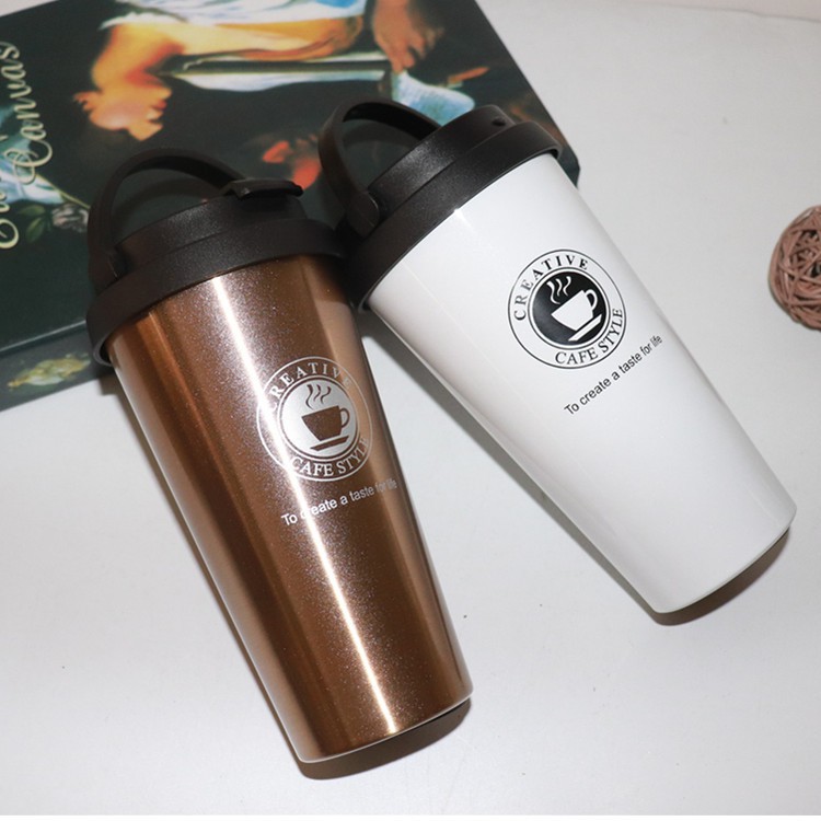 Ly Cafe Inox Có Nắp 500Ml