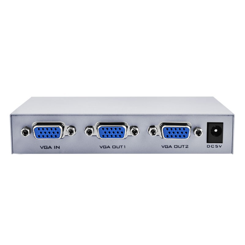 Bộ chia màn hinh VGA splitter 1 ra 2 (Trắng xám)