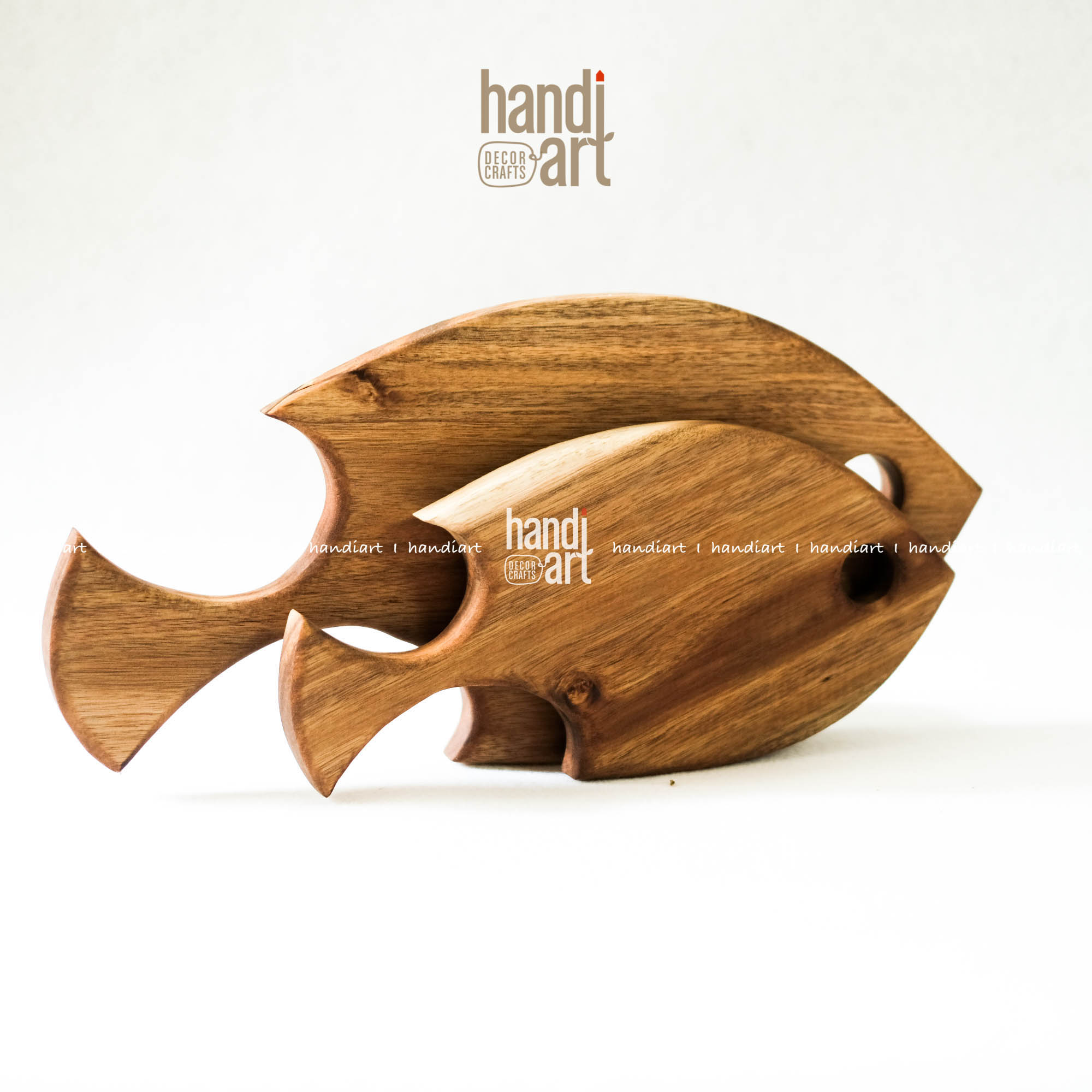 Thớt gỗ con cá, Thớt gỗ keo, Thớt gỗ decor