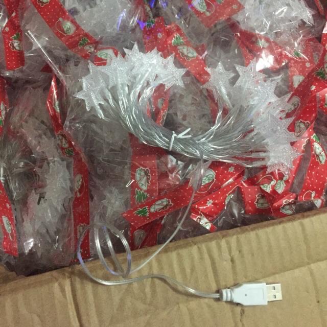 Đèn Ngôi Sao Không Nháy Vàng Ấm Trang Trí