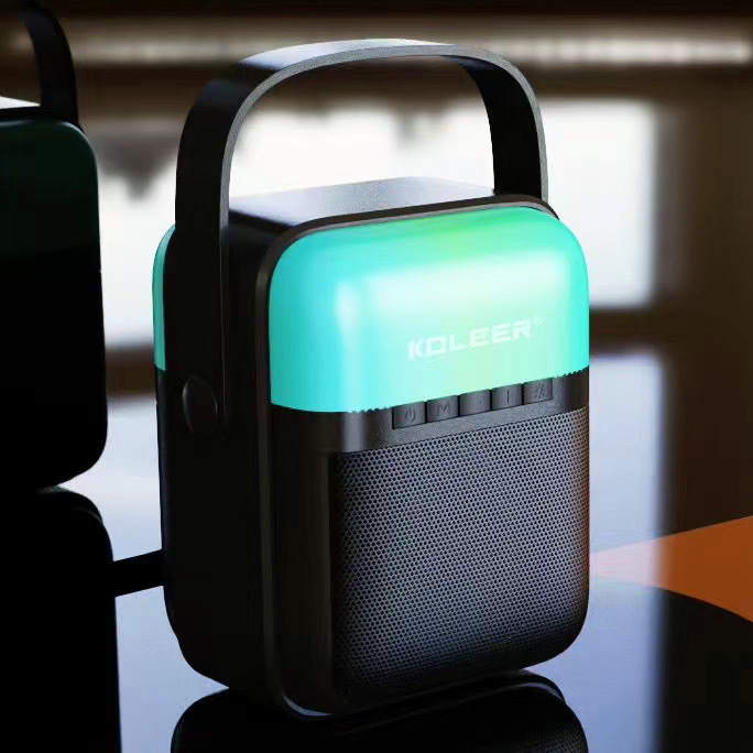 Koleer s158 Bluetooth speaker led with handle bar-ultra cool sound (random color)-Intl