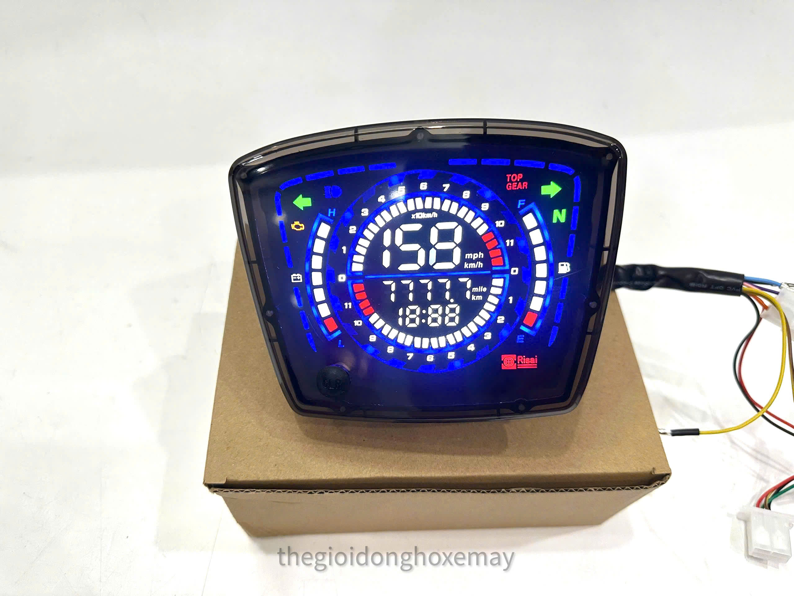 Đồng Hồ Điện Tử LCD Xe Máy Plus Lắp Đặt Dream, Super Dream Mẫu 2024