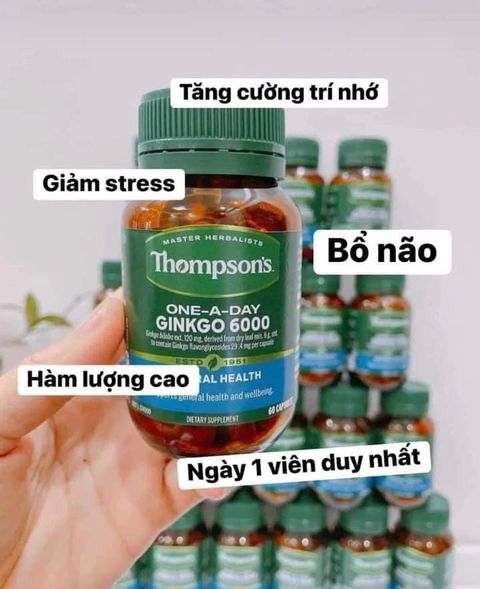 Bổ não thompson’s Ginko 6000 mẫu mới