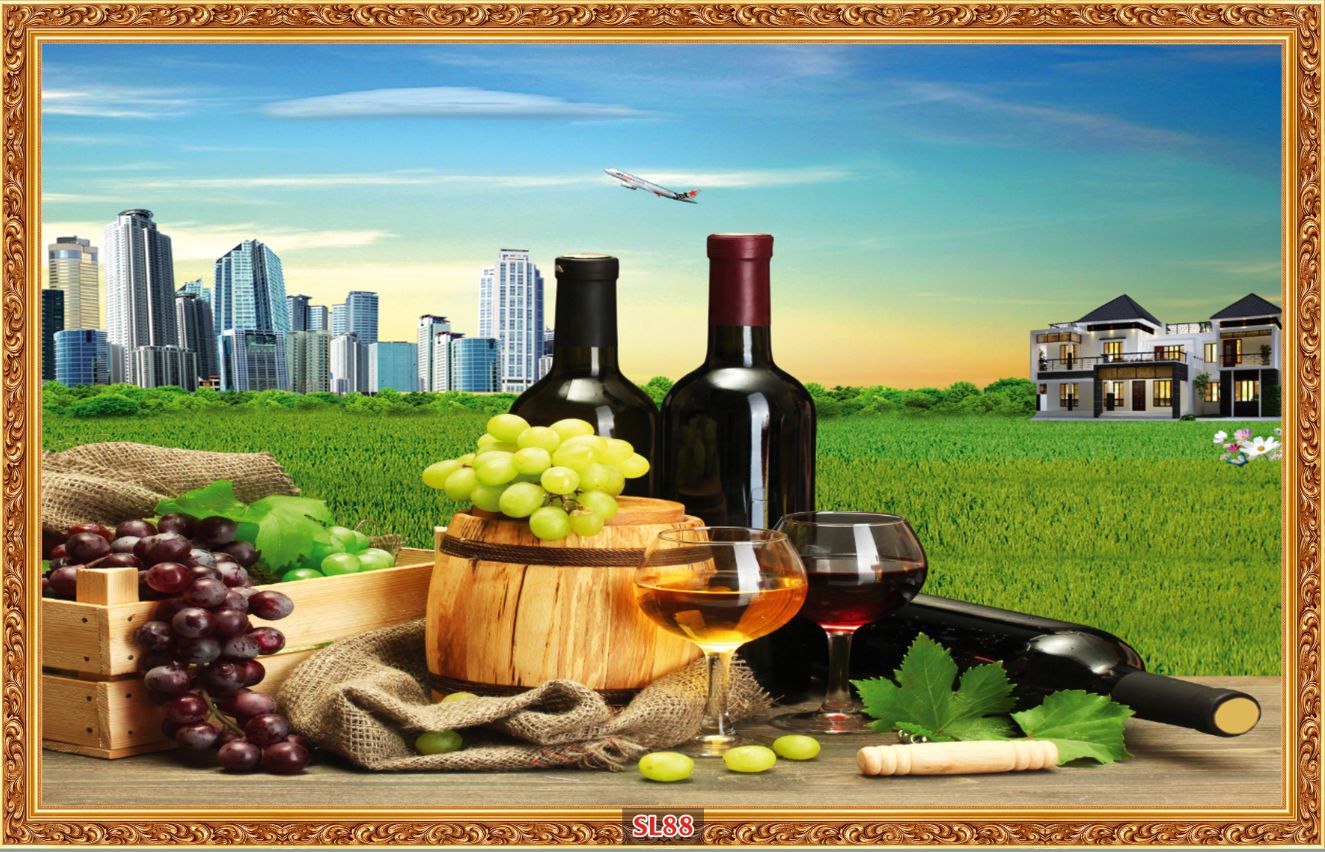 Tranh Dán Tường 3D Phòng Bếp - SL88-Tranh 3d Trang Trí Nhà Cửa - Song Long Decor