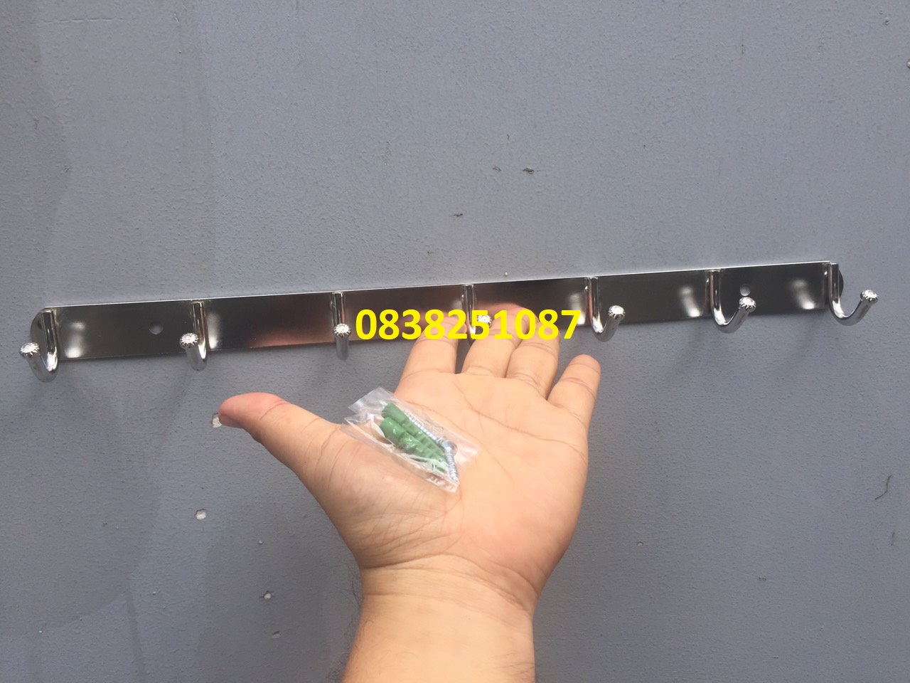 [HCM]Móc treo quần áo inox 7 móc ( Không gỉ sét )
