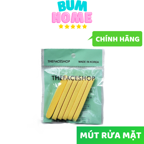 MIẾNG MÚT RỬA MẶT BỌT BIỂN "DẠNG NÉN" (GÓI 6 thanh)