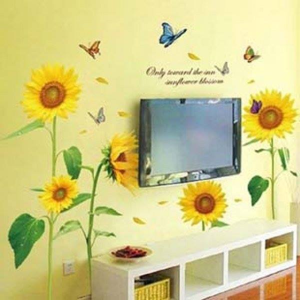 Decal dán tường Hoa hướng dương