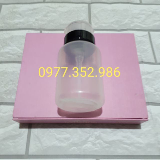 Lọ thân trắng đen dung tích 210ml đựng dung dịch Axiton và các dung dịch hóa chất cần thiết....