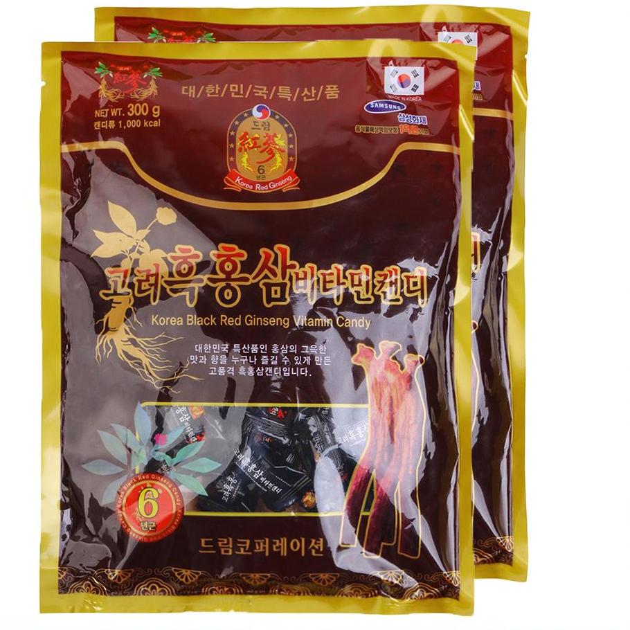 Kẹo Hắc sâm Hàn Quốc Vitamin 300g ( Bộ 2 gói )