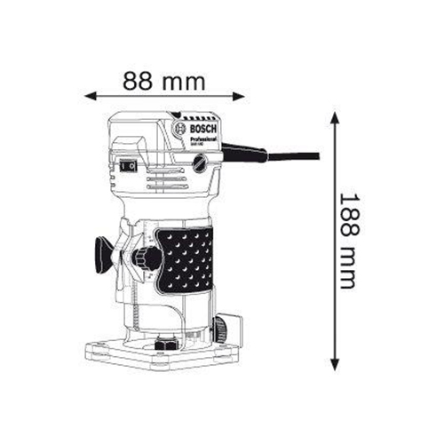 Máy phay gỗ cầm tay Bosch GKF 550