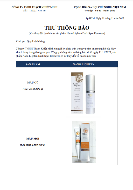 Serum Đào Thải gốc Nám NaNo Lighten