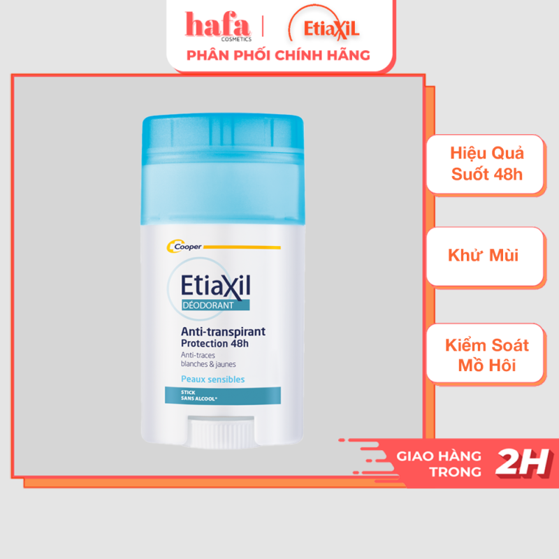 [HCM]Sáp khử mùi hàng ngày Etiaxil Déodorant Anti-transpiriant 48h Stick 40ml nhập khẩu