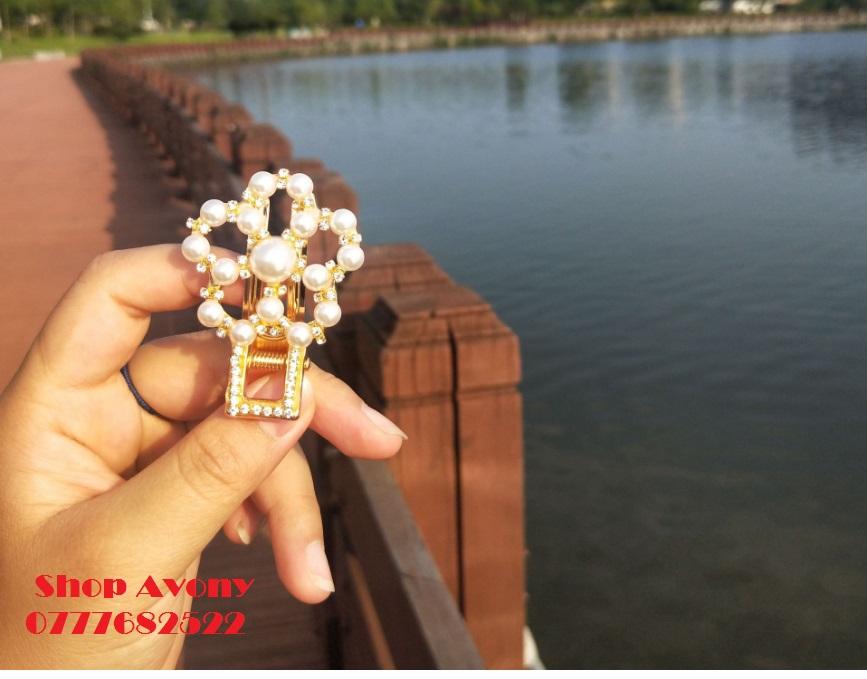 [HCM]kẹp tóc mái mỏ vịt hình hoa