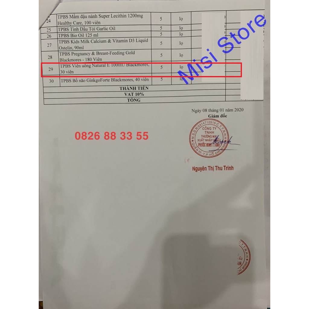 Vitamin E Blackmores ÚC 1000IU, lọ 30 viên