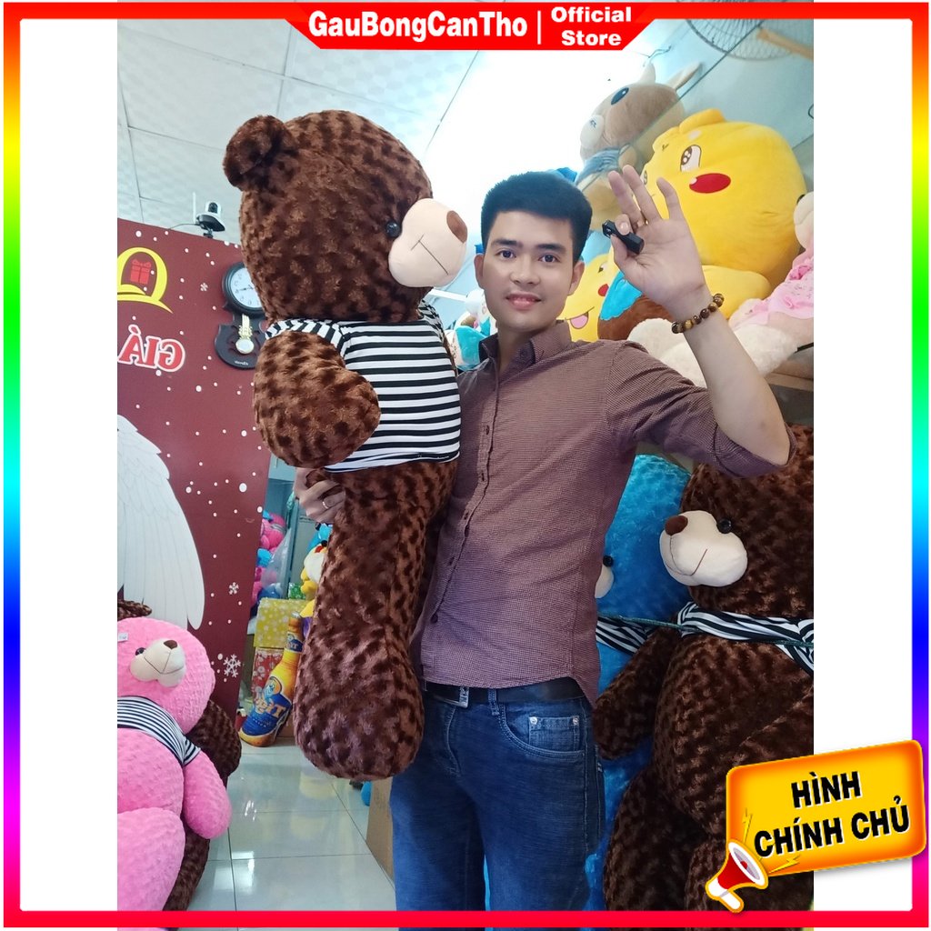 Gấu teddy khổ 1m2 cao 1m - gấu bông teddy giá rẻ