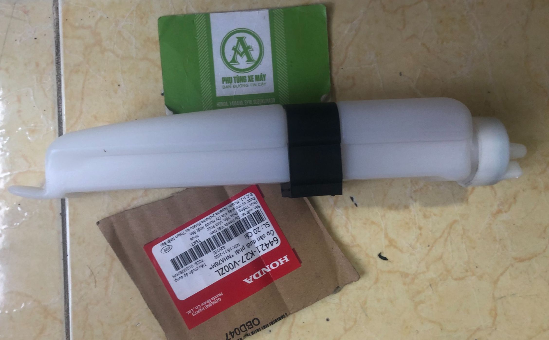 Bình nước phụ dài của két nước dùng cho xe ba gác - Xe Lôi