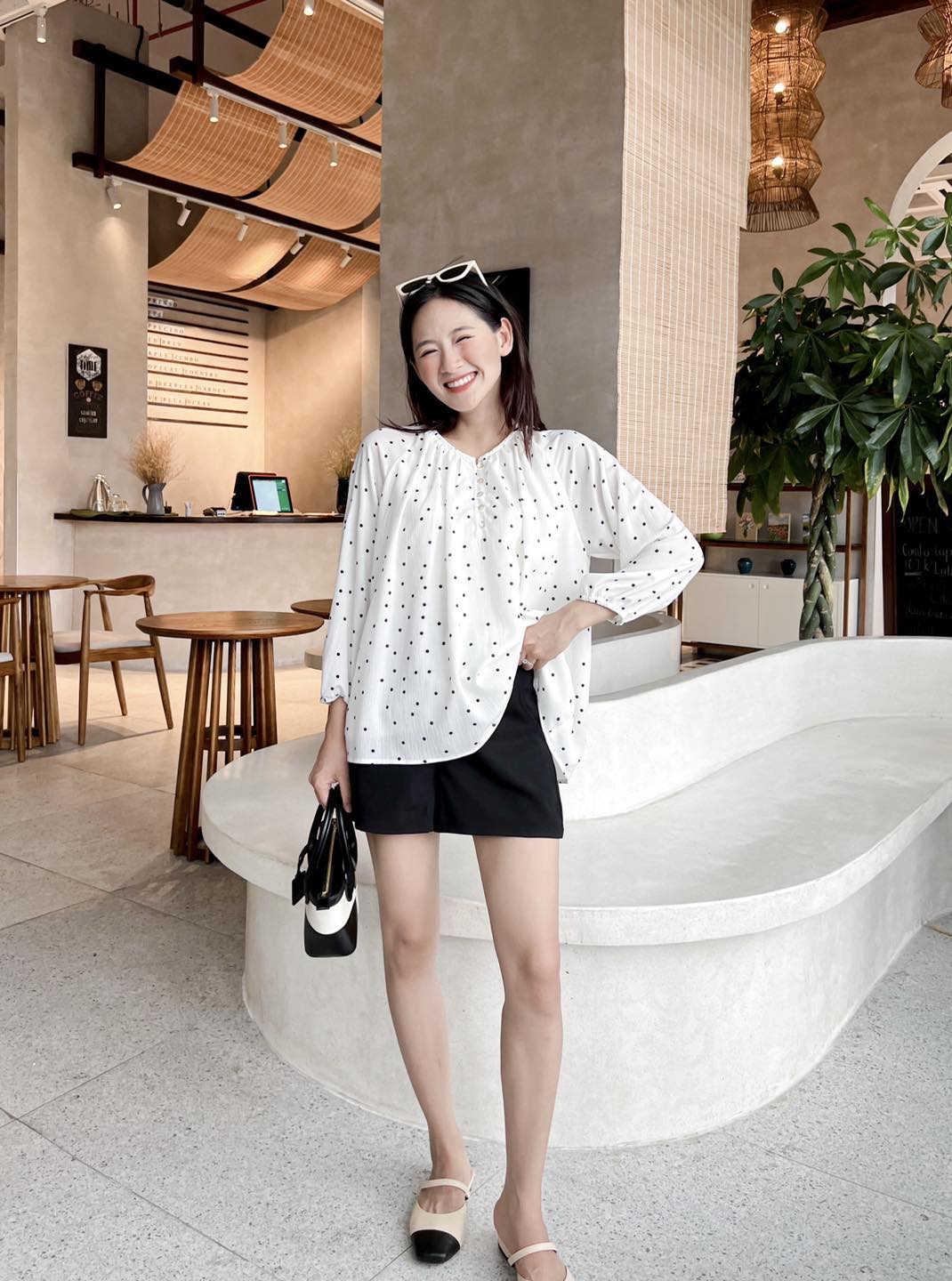 Áo MAYA- áo tay lỡ cổ tròn