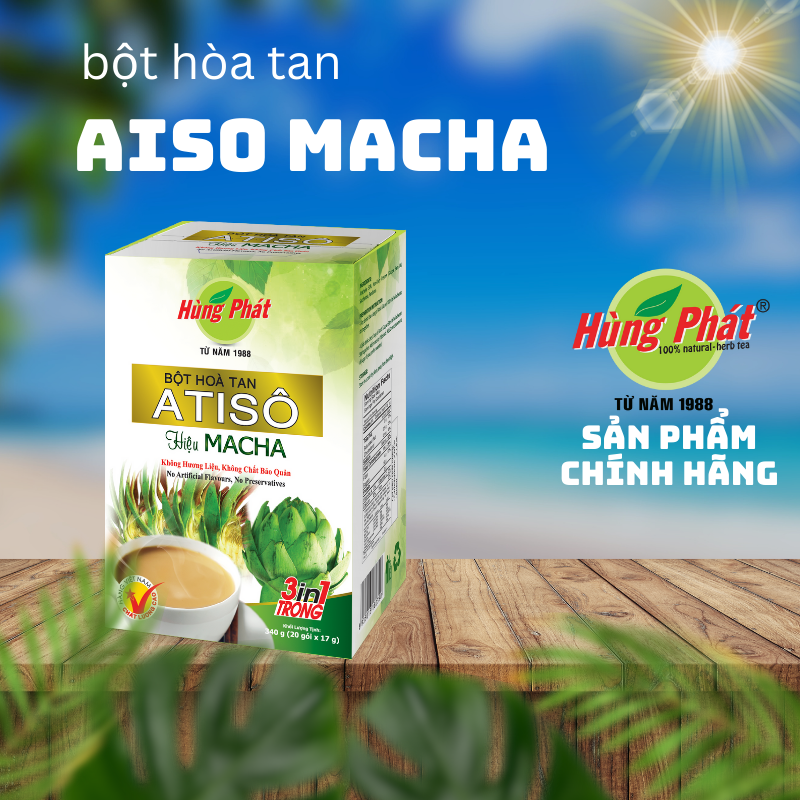 [THỨC UỐNG DINH DƯỠNG] Bột Hòa Tan Atisô Hiệu Macha - Trà Hùng Phát