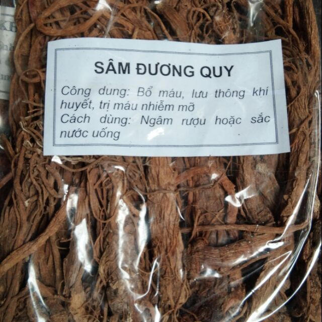 500g củ sâm đương quy khô