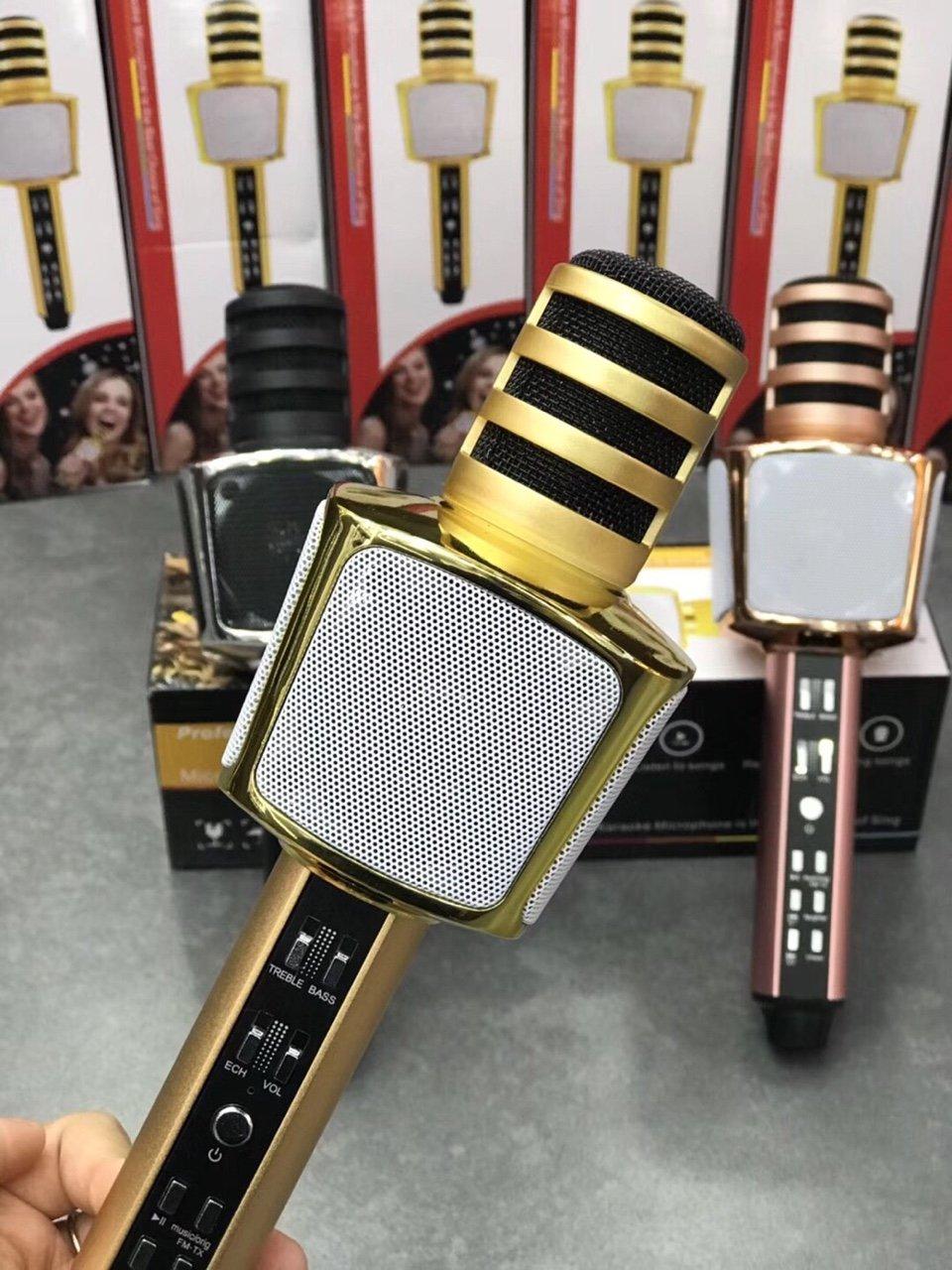 [HCM][SALE GIÁ SỐC] Micro Karaoke Micro Không Dây Micro Karaoke Bluetooth3 IN 1 SD17