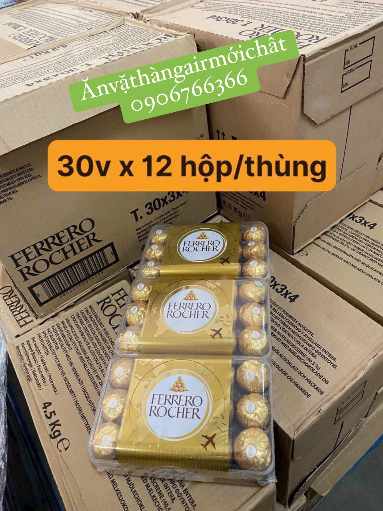 [New Date 05/2026] Ferrero Rocher German Chocolate Box of 30 Pieces