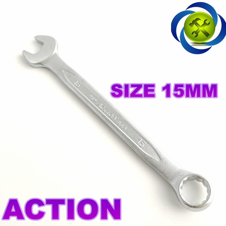 [HCM]Cờ lê vòng miệng 15mm Action xi mờ ACTION-15