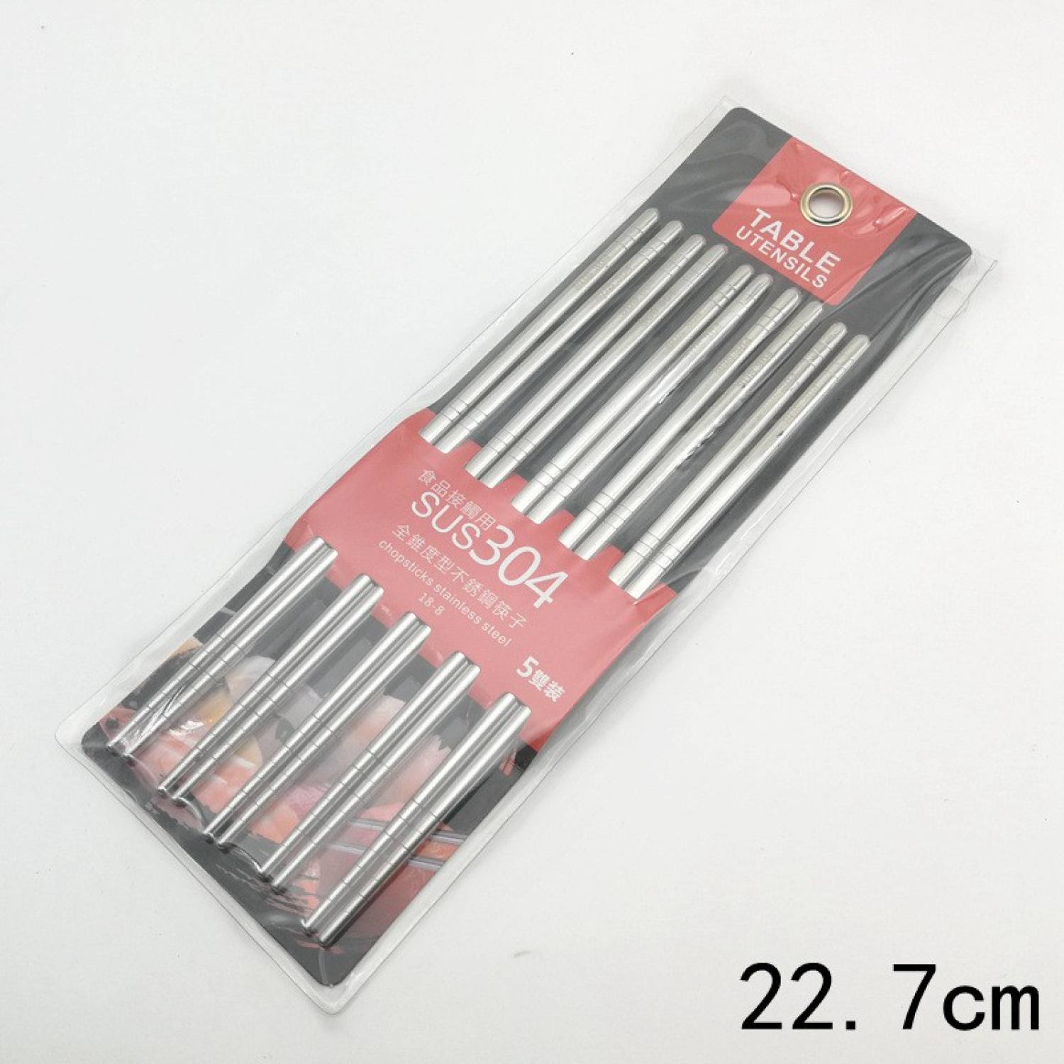 Bộ 5 đôi đũa inox 304 hàn quốc