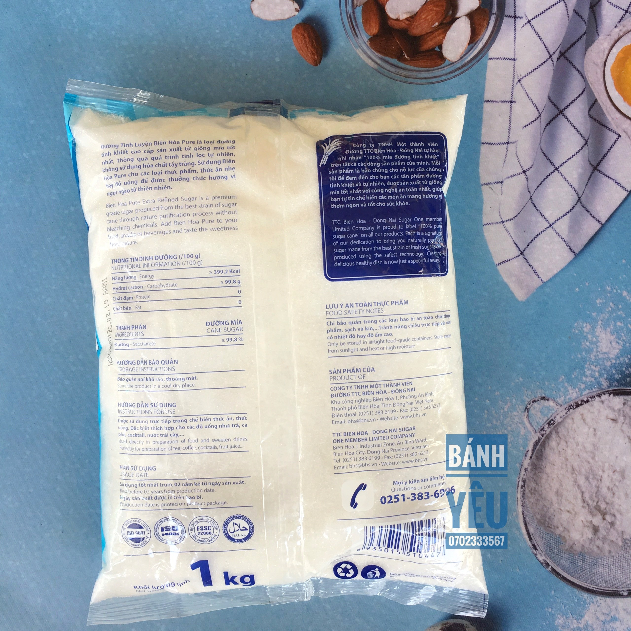 Đường tinh luyện Biên Hòa 1kg
