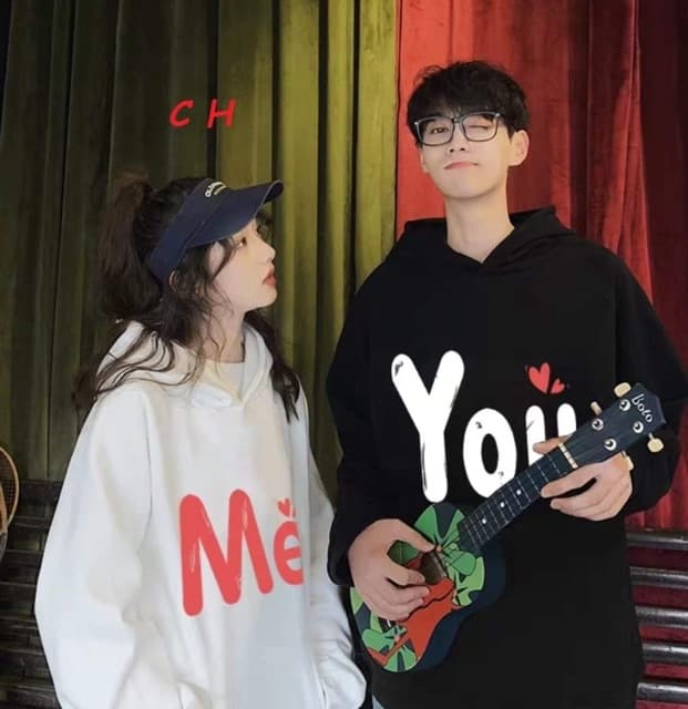 Áo Hoodie Cặp Đôi Me You  Thời Trang (2 chiếc)