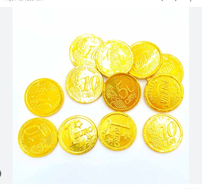 Socola Đồng Tiền Và Socola Thỏi vàng 100gram