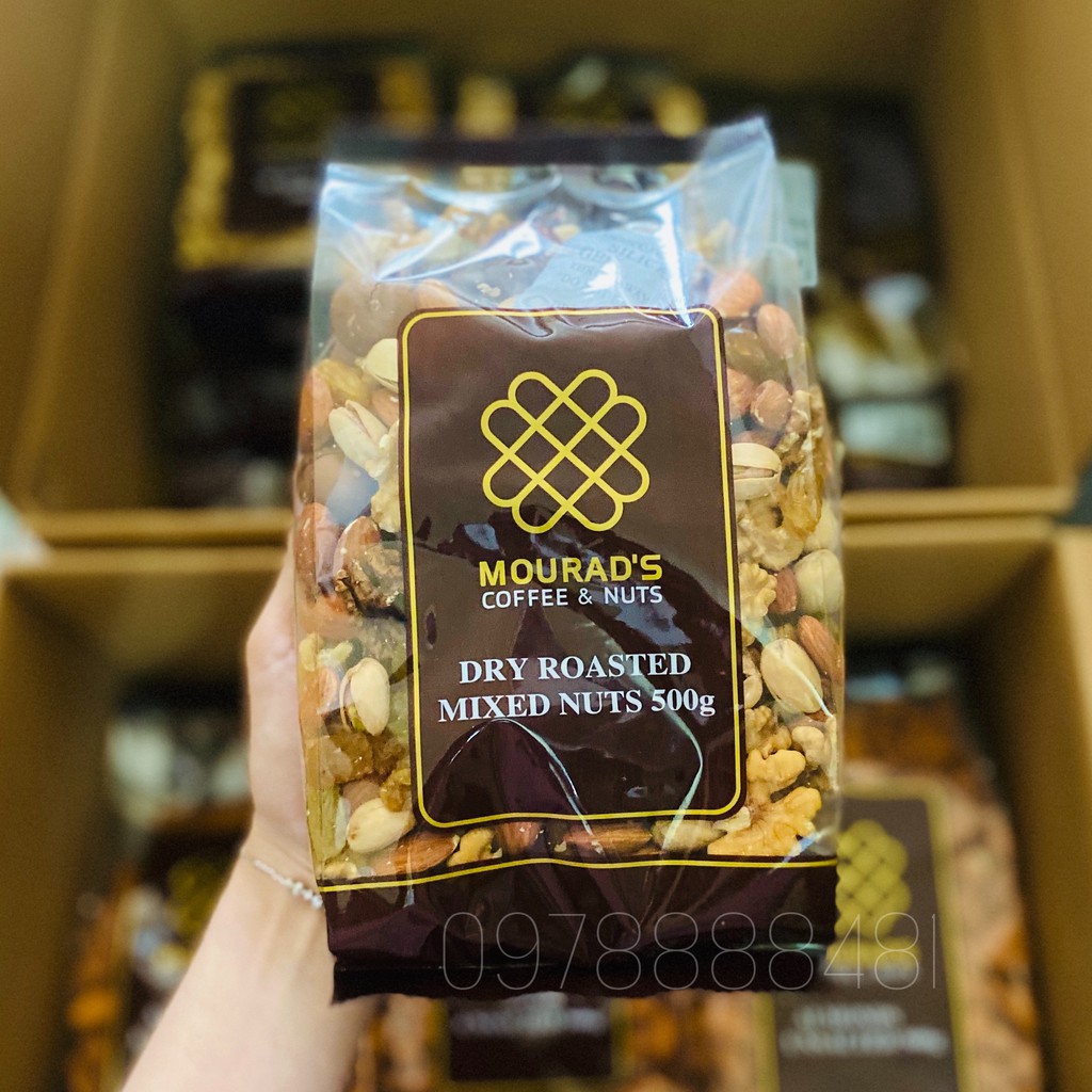 Mix Nuts 5 Hạt Không Vỏ (Nướng chín dậy vị dòn ngon) 500g.