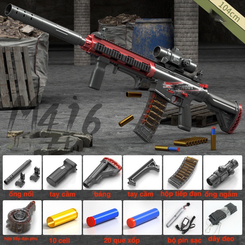 Hộp đồ chơi M4-16 cao cấp