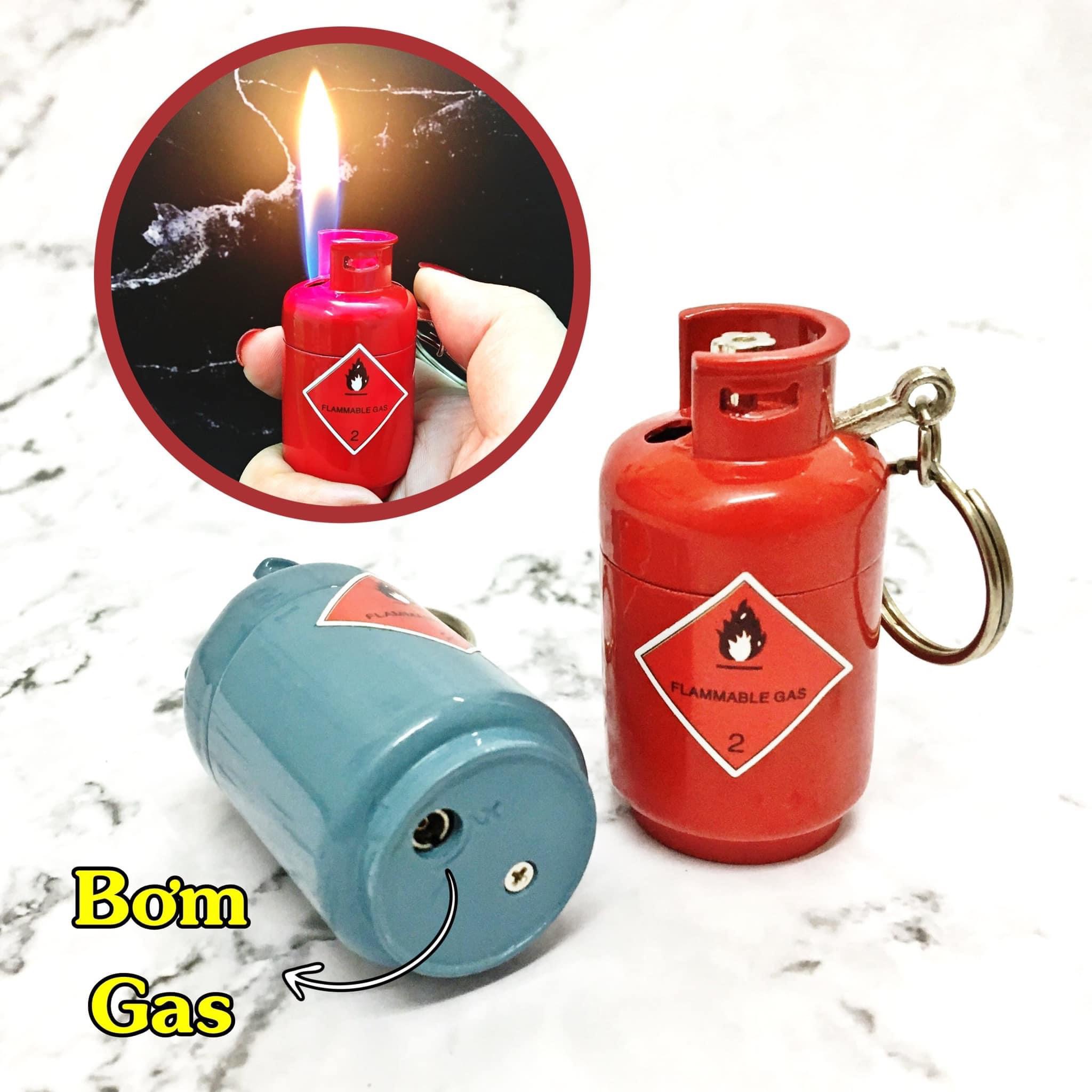 Bật lửa móc khóa hình bình ga -