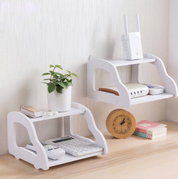 Kệ trang trí 2 tầng để modem, wifi
