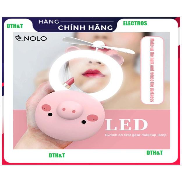Gương Soi Đèn LED Kèm Quạt Sạc USB Cao Cấp