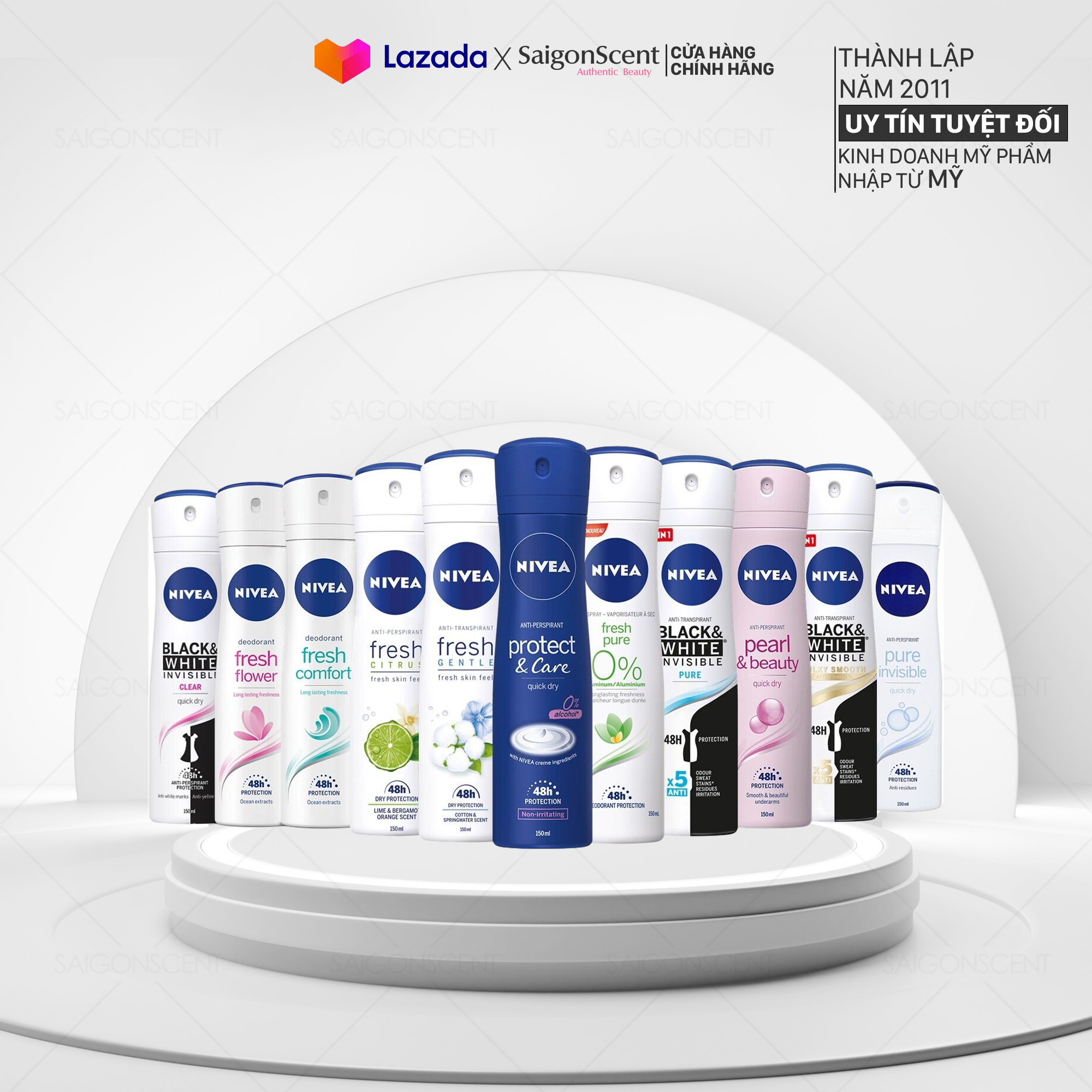 [BẢN ĐỨC] Xịt khử mùi NIVEA Anti-perpirant/Deodorant Spray 150mL