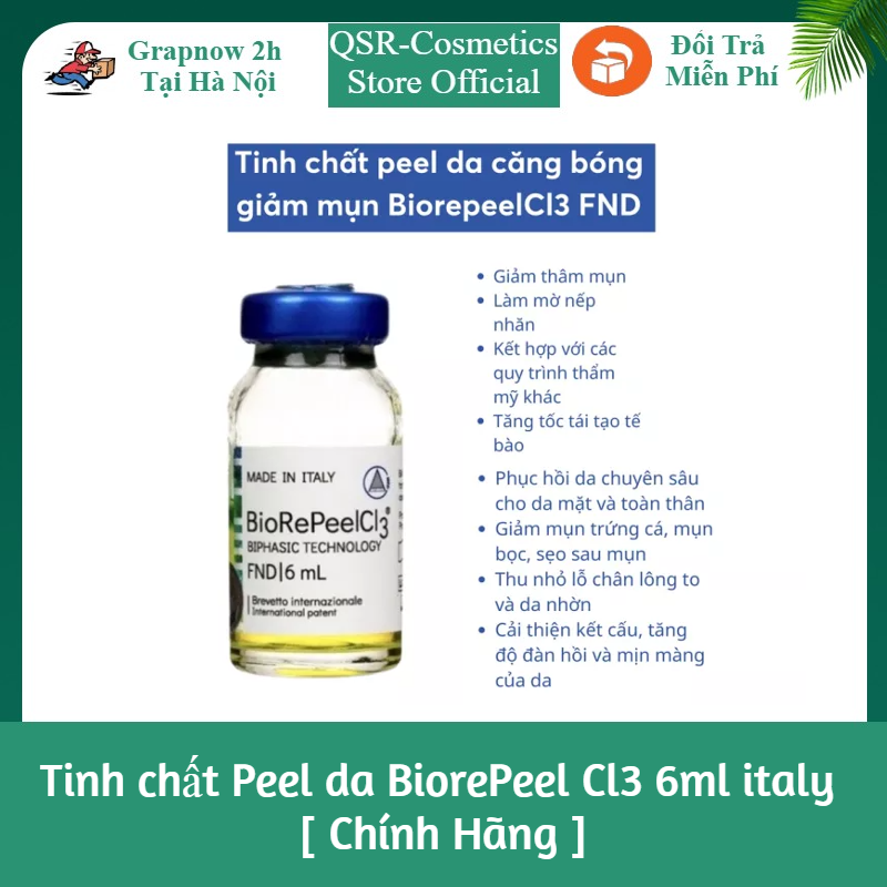 Tinh chất Peel da BiorePeel Cl3 6ml italy [ Chính Hãng ]