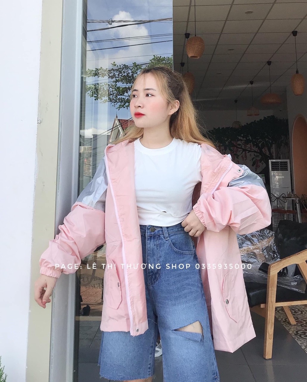 ÁO KHOÁT DÙ PHỐI BẠC CẦU VAI FORM LỚN SNU