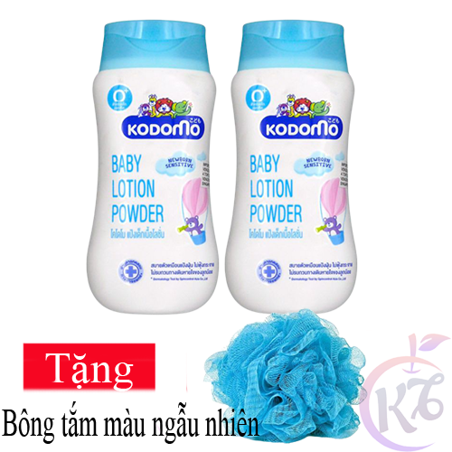 Combo 2 chai sữa dưỡng da Kodomo 180ml an toàn cho bé Tặng 1 bông tắm màu ngẫu nhiên - kem dưỡng da, dưỡng thể toàn thân cho trẻ sơ sinh và trẻ nhỏ - sua duong da cho be so sinh