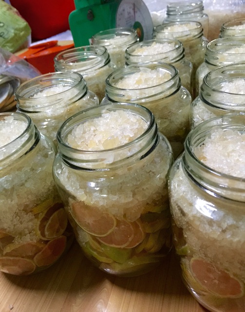 Hũ chanh đào mật ong đường phèn HANDMADE 500ml