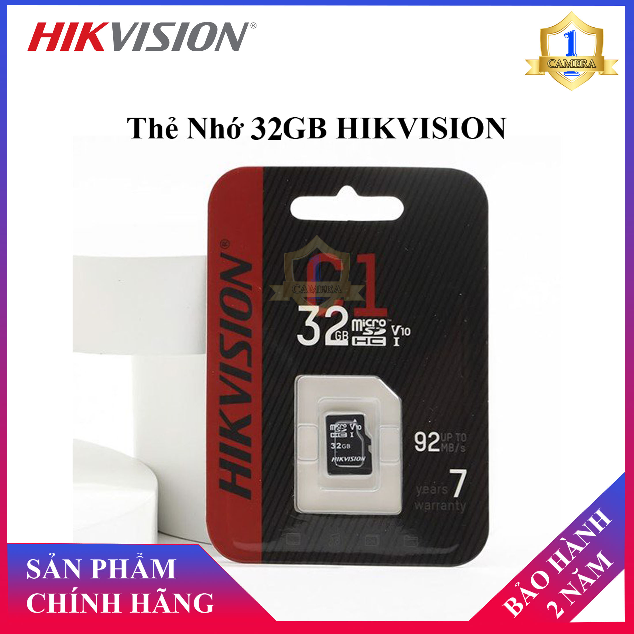 Thẻ Nhớ HIKVISION 32GB 92MB s Chuyên Dùng Cho Camera HIKVISION, EZVIZ