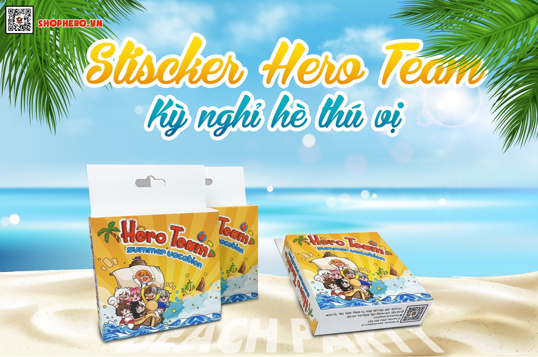 Sticker Hero Team Summer Vacation