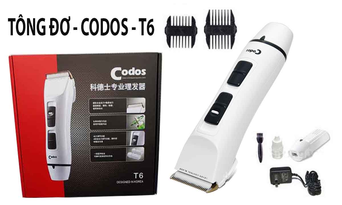 Tông đơ cắt tóc codos t6- nhỏ gọn tiện sử dụng