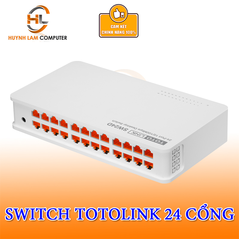 Bộ chia mạng 24 cổng Totolink SW24D 10/100Mbps Chính hãng phân phối