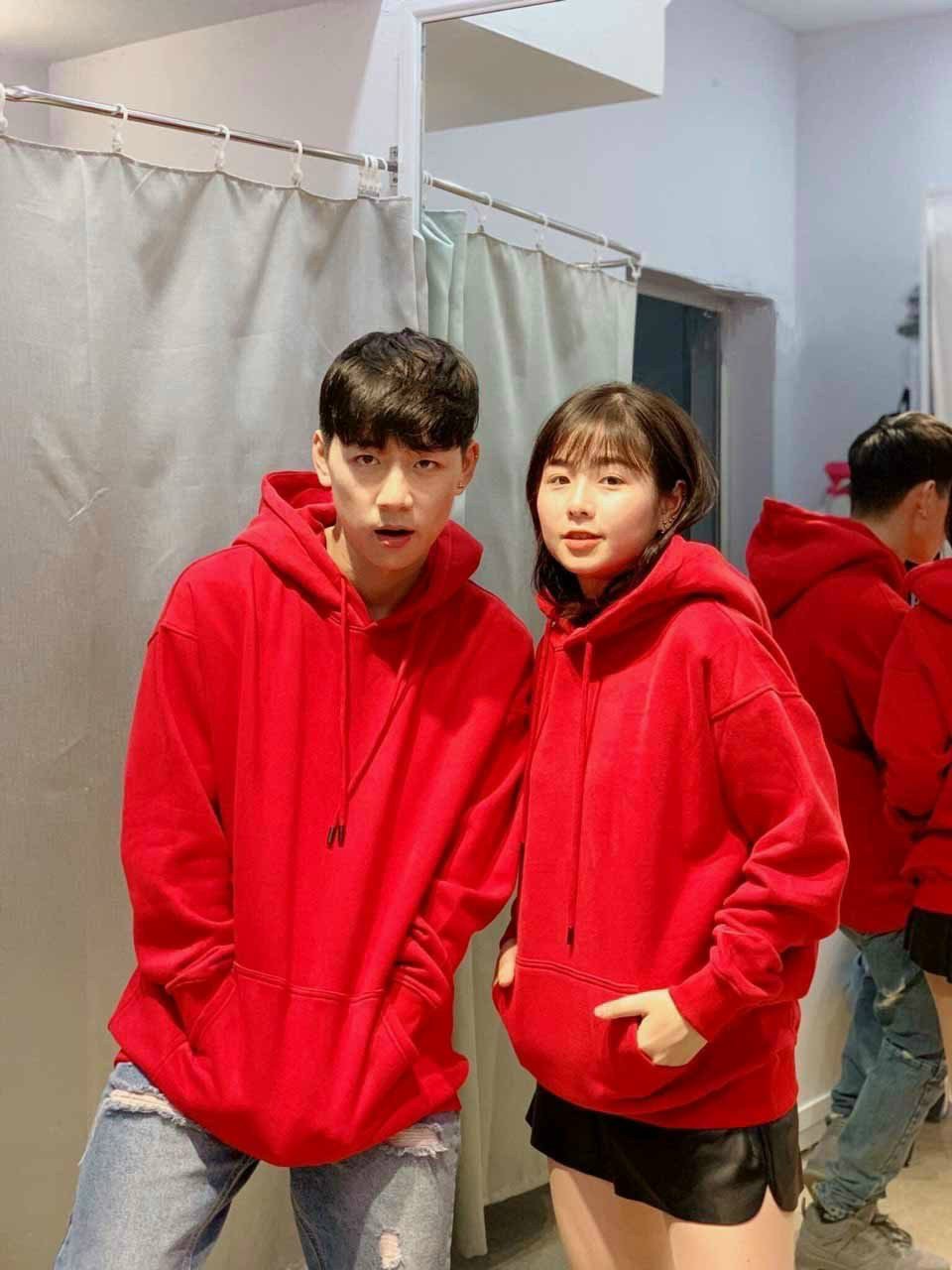 Áo hoodie from to 1 màu siêu thời trang
